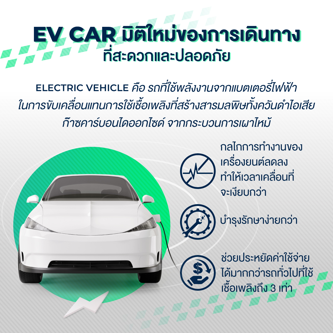 EV Car มิติใหม่ของการเดินทาง ที่สะดวกและปลอดภัย